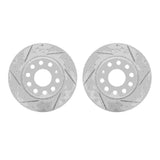 Dynamic Friction 2018-2025 Audi Q2 Rear Drilled & Slotted Geoperformance Rotors by Dynamic Friction Company 2002-74030