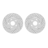 Dynamic Friction 1992-2010 Lexus SC430 Front Drilled & Slotted Geoperformance Rotors by Dynamic Friction Company 2002-75002