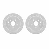 Dynamic Friction 2006-2015 Lexus IS250 Rear Drilled & Slotted Geoperformance Rotors by Dynamic Friction Company 2002-75021