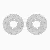 Dynamic Friction 2003-2009 Lexus GX470 Front Drilled & Slotted Geoperformance Rotors by Dynamic Friction Company 2002-76008