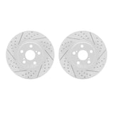 Dynamic Friction 2000-2010 Pontiac Vibe Front Drilled & Slotted Geoperformance Rotors by Dynamic Friction Company 2002-76015