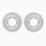 Dynamic Friction 1995-2004 Toyota 4Runner Front Drilled & Slotted Geoperformance Rotors by Dynamic Friction Company 2002-76019
