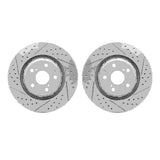 Dynamic Friction 2009-2015 Toyota Venza Front Drilled & Slotted Geoperformance Rotors by Dynamic Friction Company 2002-76037