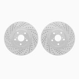 Dynamic Friction 2009-2024 Lexus CT200h Rear Drilled & Slotted Geoperformance Rotors by Dynamic Friction Company 2002-76039