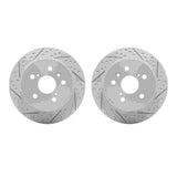 Dynamic Friction 2007-2012 Lexus ES350 Rear Drilled & Slotted Geoperformance Rotors by Dynamic Friction Company 2002-76044