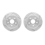 Dynamic Friction 2006-2018 Lexus HS250h Rear Drilled & Slotted Geoperformance Rotors by Dynamic Friction Company 2002-76047