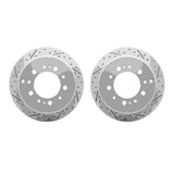 Dynamic Friction 1998-2007 Lexus LX470 Rear Drilled & Slotted Geoperformance Rotors by Dynamic Friction Company 2002-76048