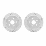 Dynamic Friction 2000-2010 Pontiac Vibe Rear Drilled & Slotted Geoperformance Rotors by Dynamic Friction Company 2002-76053
