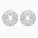 Dynamic Friction 2018-2024 Toyota Camry Rear Drilled & Slotted Geoperformance Rotors by Dynamic Friction Company 2002-76058