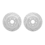Dynamic Friction 1993-1998 Toyota Supra Rear Drilled & Slotted Geoperformance Rotors by Dynamic Friction Company 2002-76067