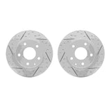 Dynamic Friction 2014-2025 Mazda CX-30 Rear Drilled & Slotted Geoperformance Rotors by Dynamic Friction Company 2002-80032