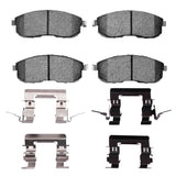 R1 Concepts 99-19 Nissan Altima Front Performance Sport Brake Pads and Hardware Kit