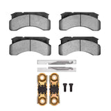 R1 Concepts 84-86 Ford Ln600 Short Conventional Fr Super Duty Brake Pads and Hardware Kit