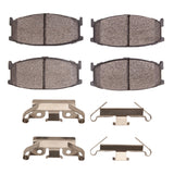 R1 Concepts 79-82 Mazda 626 Front Ceramic Brake Pads and Hardware Kit