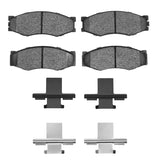 R1 Concepts 82-97 Nissan Stanza Front Ceramic Brake Pads and Hardware Kit