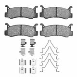 R1 Concepts 87-95 Mercury Tracer Rear Ceramic Brake Pads and Hardware Kit