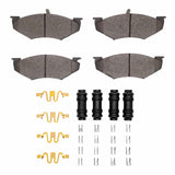 R1 Concepts 89-90 Plymouth Voyager Front Ceramic Brake Pads and Hardware Kit