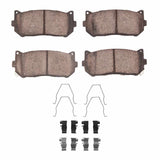 R1 Concepts 98-03 Kia Sephia Rear Ceramic Pads & Hardware Kit