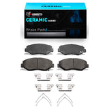 R1 Concepts 02-20 Honda Pilot Front Ceramic Brake Pads and Hardware Kit by R1 Concepts RNC-2310-0914-04