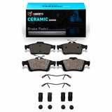 R1 Concepts 03-20 Volvo Xkr Rear Ceramic Brake Pads and Hardware Kit by R1 Concepts RNC-2310-1095-02