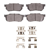 R1 Concepts 83-87 Honda Prelude Front Semi Met Pads & Hardware Kit