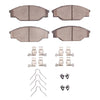 R1 Concepts 85-93 Toyota Pickup Front Semi Met Brake Pads and Hardware Kit