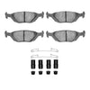 R1 Concepts 86-98 Saab 900 Rear Semi Met Pads & Hardware Kit