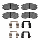 R1 Concepts 89-05 Plymouth Laser Front Semi Met Brake Pads and Hardware Kit