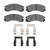 R1 Concepts 90-22 Plymouth Laser Front Semi Met Brake Pads and Hardware Kit