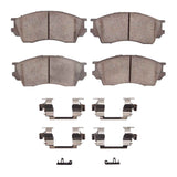 R1 Concepts 95-02 Mazda Millenia Front Semi Met Brake Pads and Hardware Kit by R1 Concepts RNC-2311-0643-01