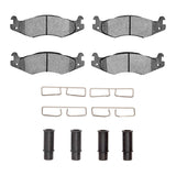 R1 Concepts 92-06 Hummer H1 Front/Rear Semi Met Pads & Hardware Kit