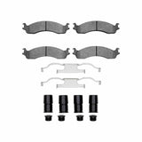 R1 Concepts 95-07 Ford F-350 4WD (Exce Front Semi Met Brake Pads and Hardware Kit