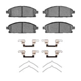 R1 Concepts 96-04 Nissan Pathfinder Front Semi Met Brake Pads and Hardware Kit