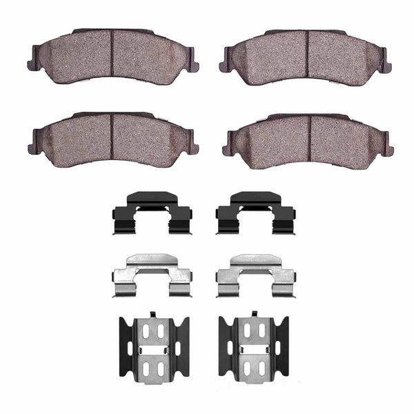 R1 Concepts 97-05 Chevrolet Blazer Rear Semi Met Pads & Hardware Kit ...
