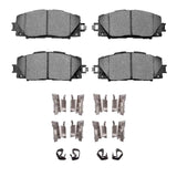R1 Concepts 10-22 Toyota Prius Prime Front Semi Met Brake Pads and Hardware Kit by R1 Concepts RNC-2311-1184-11