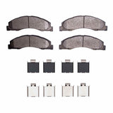 R1 Concepts 2008-2025 Ford E-Super Duty Front R1 Concepts Semi Met Pads & Hardware Kit by R1 Concepts RNC-2311-1328-01