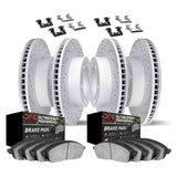 Dynamic Friction 2010-2024 Lexus GX460 Front & Rear Drilled Geoperf Rotors Ultimate Duty Perf Pads w/Hardware by Dynamic Friction Company 2414-76022