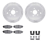 Dynamic Friction 2008-2015 Subaru WRX Rear Drilled & Slotted Geoperformance Rotors 5000 Advanced Pads w/Hardware by Dynamic Friction Company 2512-13041