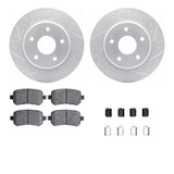 Dynamic Friction 2008-2012 Chrysler Town & Country (Van) Rear Drill/Slot Geoperf Rotors 5000 Advanced Pads w/Hardware by Dynamic Friction Company 2512-40047