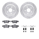 Dynamic Friction 2011-2022 Dodge Durango Rear Drilled & Slotted Geoperformance Rotors 5000 Advanced Pads w/Hardware by Dynamic Friction Company 2512-42037