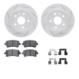 Dynamic Friction 2011-2011 Saab 2009-5 Rear Drilled & Slotted Geoperformance Rotors 5000 Advanced Brake Pads w/Hardware by Dynamic Friction Company 2512-45010
