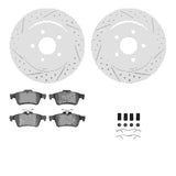 Dynamic Friction 2008-2010 Chevrolet Cobalt Rear Drill/Slot Geoperformance Rotors 5000 Advanced Brake Pads w/Hardware by Dynamic Friction Company 2512-47018