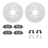 Dynamic Friction 2004-2016 Buick LaCrosse Rear Drilled & Slotted Geoperformance Rotors 5000 Advanced Pads w/Hardware by Dynamic Friction Company 2512-47021