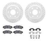 Dynamic Friction 2003-2007 Chevrolet Silverado 1500 Classic Rear Drill/Slot Geoperf Rotors 5000 Adv Pads w/Hardware by Dynamic Friction Company 2512-48042