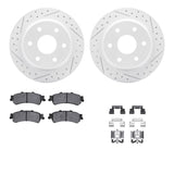 Dynamic Friction 1999-2007 Chevrolet Avalanche 1500 Rear Drill/Slot Geoperf Rotors 5000 Advanced Pads w/Hardware by Dynamic Friction Company 2512-48043