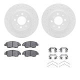 Dynamic Friction 2003-2008 Honda Fit Front Drilled & Slotted Geoperformance Rotors 5000 Advanced Pads w/Hardware by Dynamic Friction Company 2512-59010