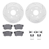 Dynamic Friction 1998-2002 Honda Accord Rear Drilled & Slotted Geoperformance Rotors 5000 Advanced Pads w/Hardware by Dynamic Friction Company 2512-59025