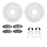 Dynamic Friction 2006-2011 Honda Civic Front Drilled & Slotted Geoperformance Rotors 5000 Advanced Pads w/Hardware by Dynamic Friction Company 2512-59031