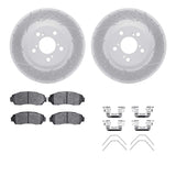 Dynamic Friction 2011-2014 Honda Odyssey Front Drilled & Slotted Geoperformance Rotors 5000 Advanced Pads w/Hardware by Dynamic Friction Company 2512-59074