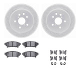 Dynamic Friction 2013-2020 Lexus IS350 Rear Drilled & Slotted Geoperformance Rotors 5000 Advanced Pads w/Hardware by Dynamic Friction Company 2512-75012